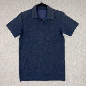 Lululemon Shirt Mens XS Navy Blue Metal Vent Tech Polo